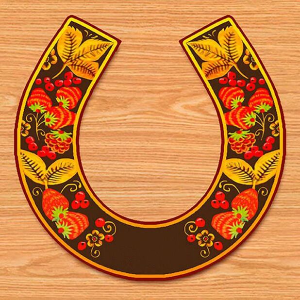 Horseshoe charmed for good luck and wealth