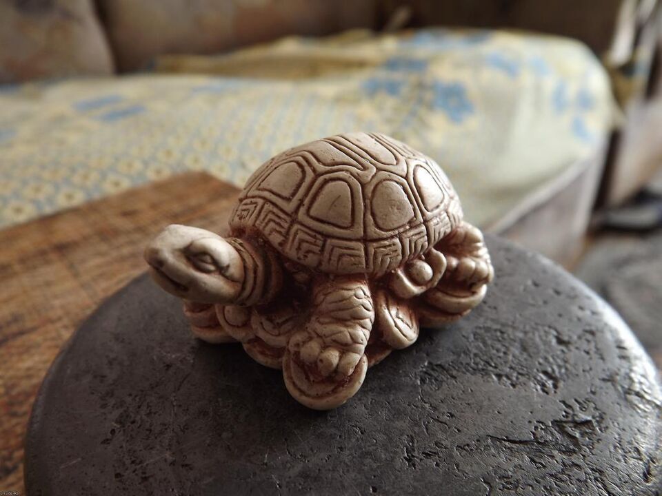 turtle figurine as an amulet of good luck